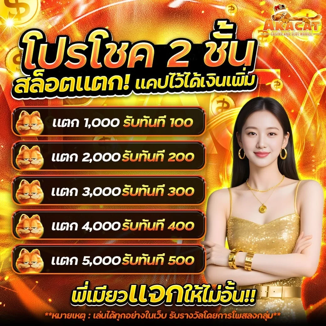 คาสิโนสด AKACAT ถ่ายทอดสดบาคาร่าจากสตูดิโอจริง